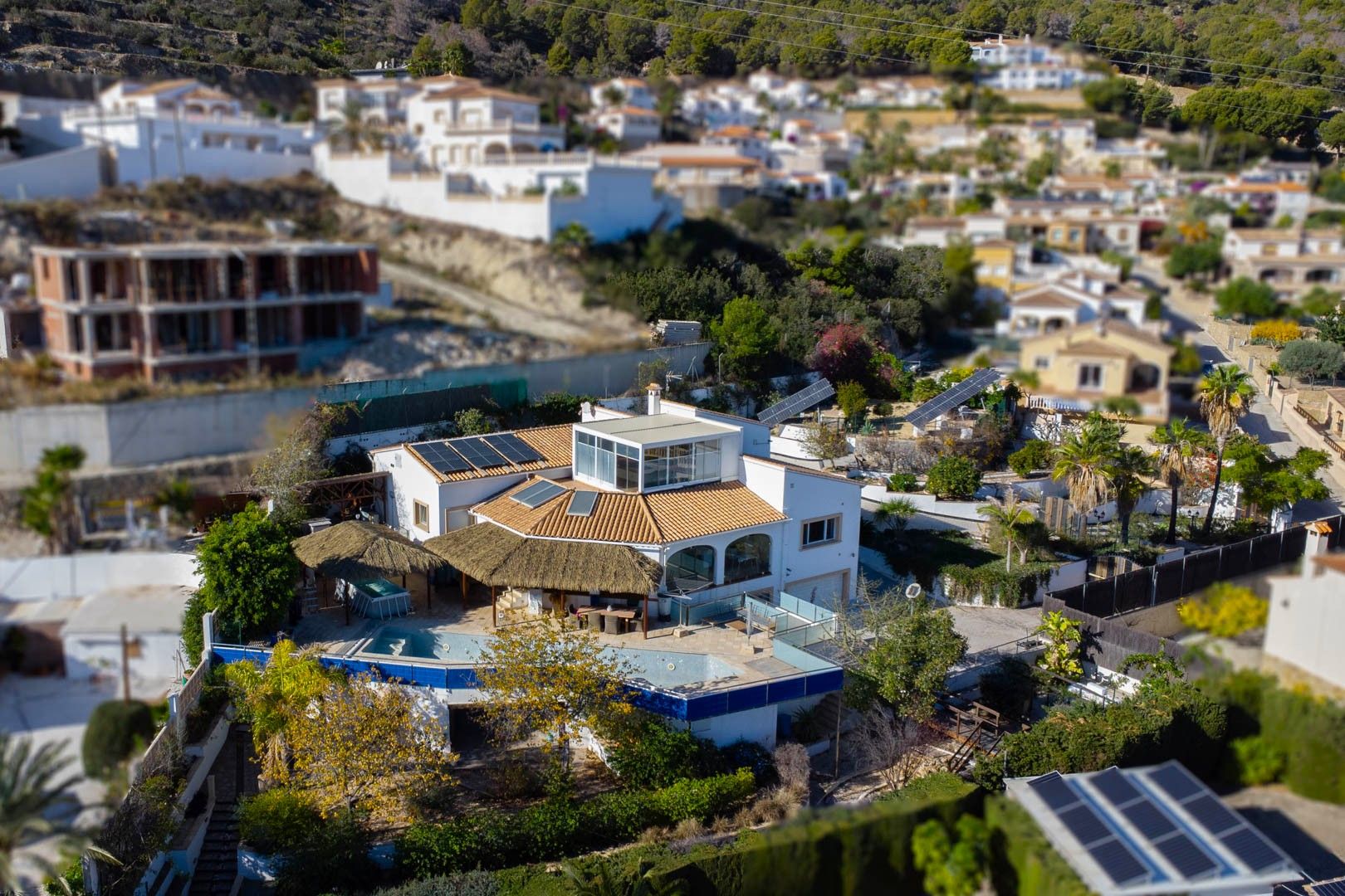 Vista exterior de Casa o xalet en venda en Calpe / Calp amb Terrassa i Piscina