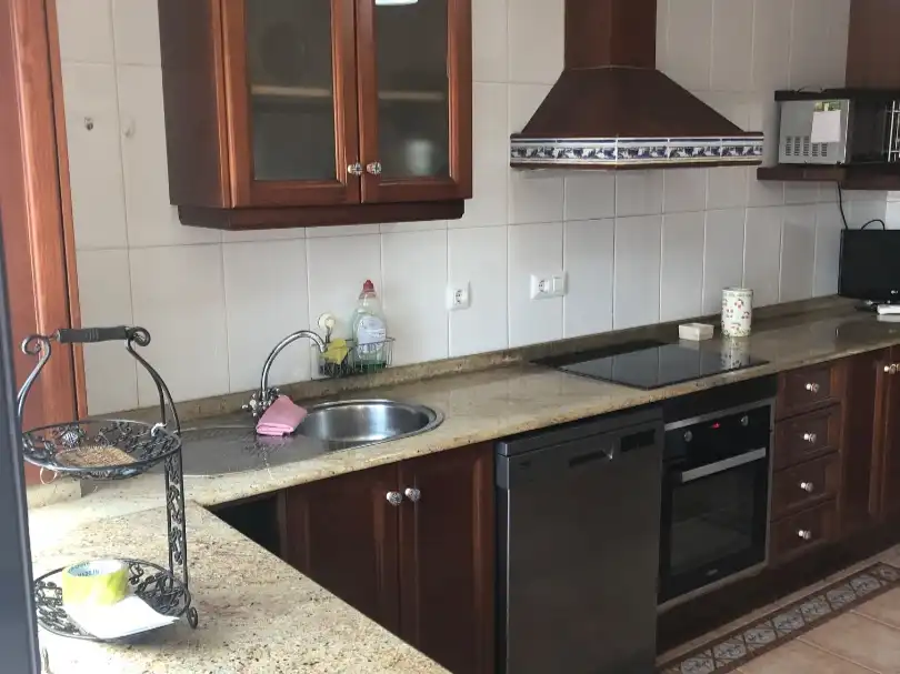 Kitchen of Flat for rent in Cartagena  with Air Conditioner, Furnished and Oven
