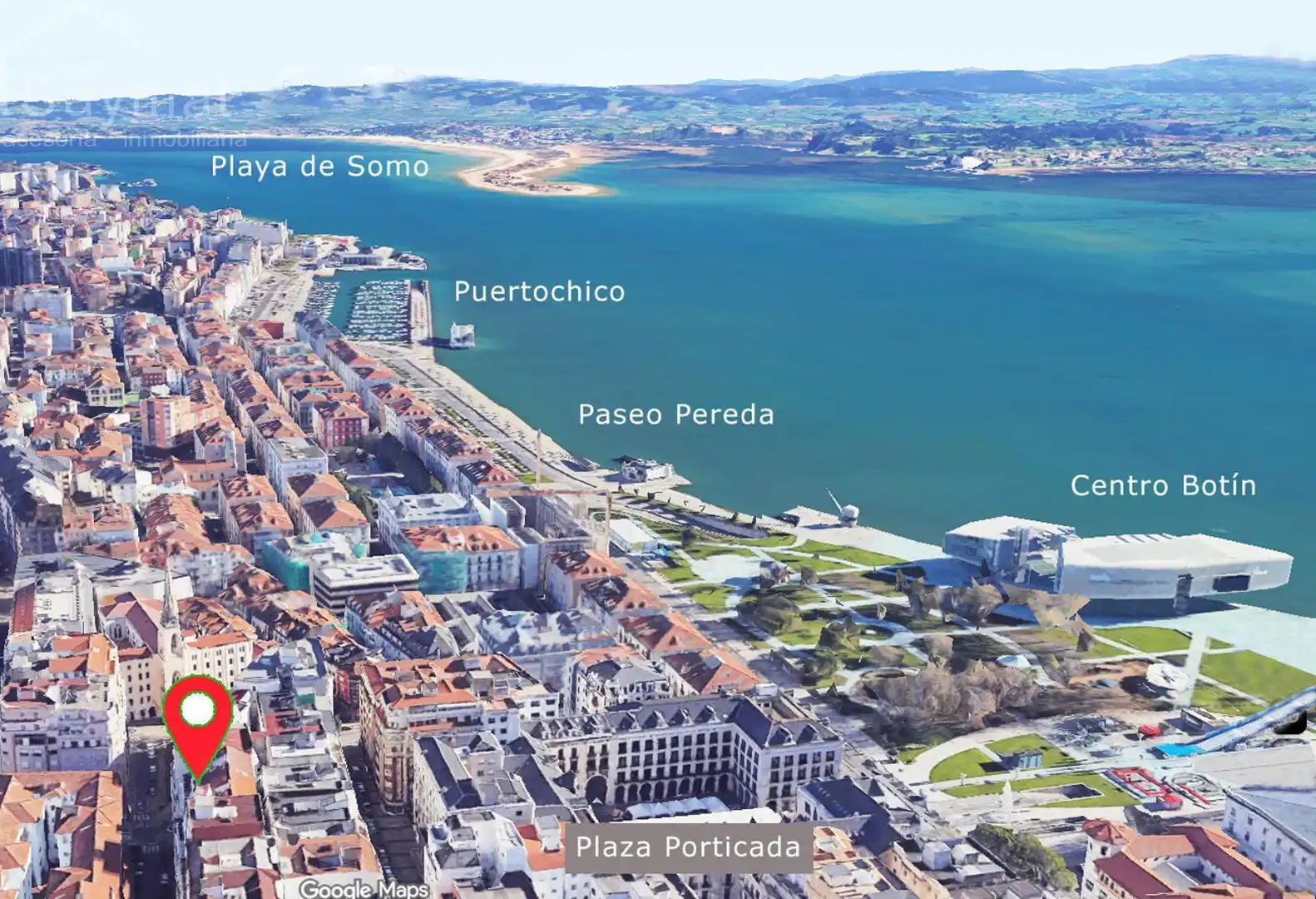 Vista exterior de Piso en venta en Santander con Calefacción, Terraza y Amueblado
