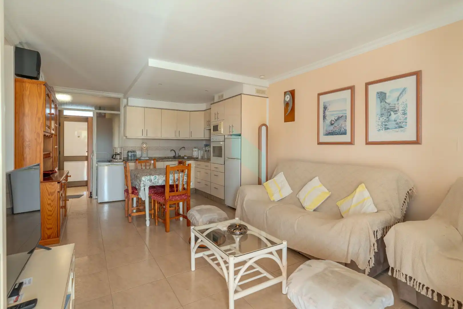 Sala d'estar de Apartament en venda en Arona amb Aire condicionat, Terrassa i Moblat