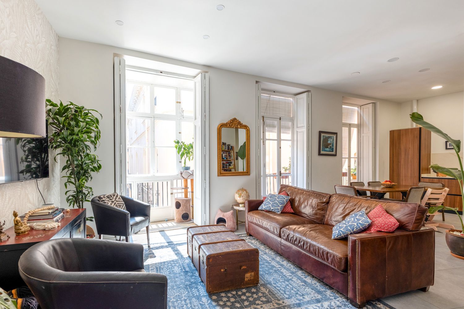 Living room of Apartment for sale in  Valencia Capital  with Air Conditioner, Heating and Balcony