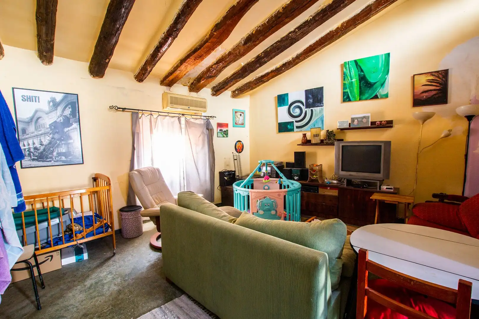Sala d'estar de Casa o xalet en venda en Caspe amb Jardí privat