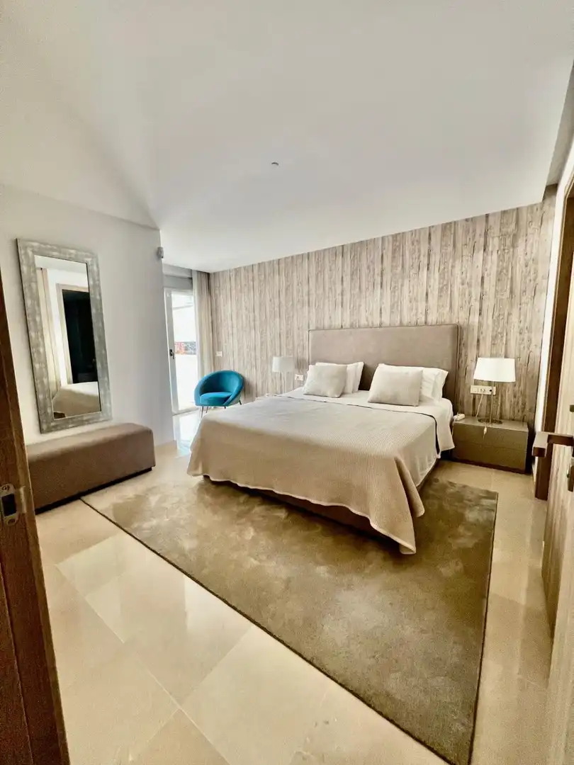 Bedroom of Apartments for rent in Marbella  with Air Conditioner, Heating and Furnished