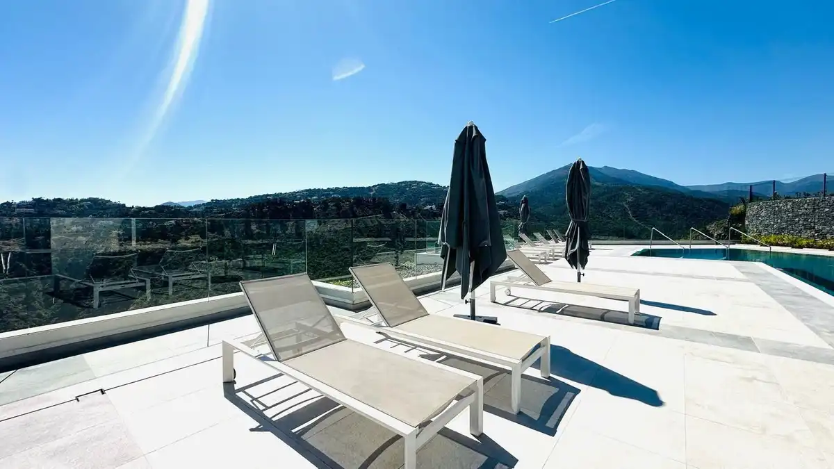 Terrace of Flat for sale in Mijas  with Air Conditioner, Terrace and Storage room