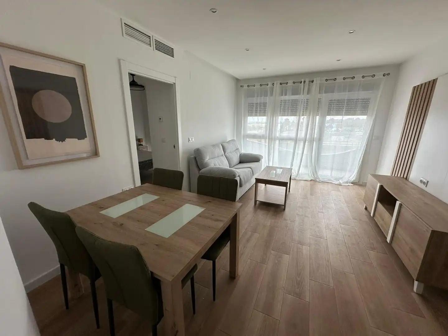 Sala d'estar de Apartament de lloguer en Badajoz amb Calefacció, Moblat i Balcó