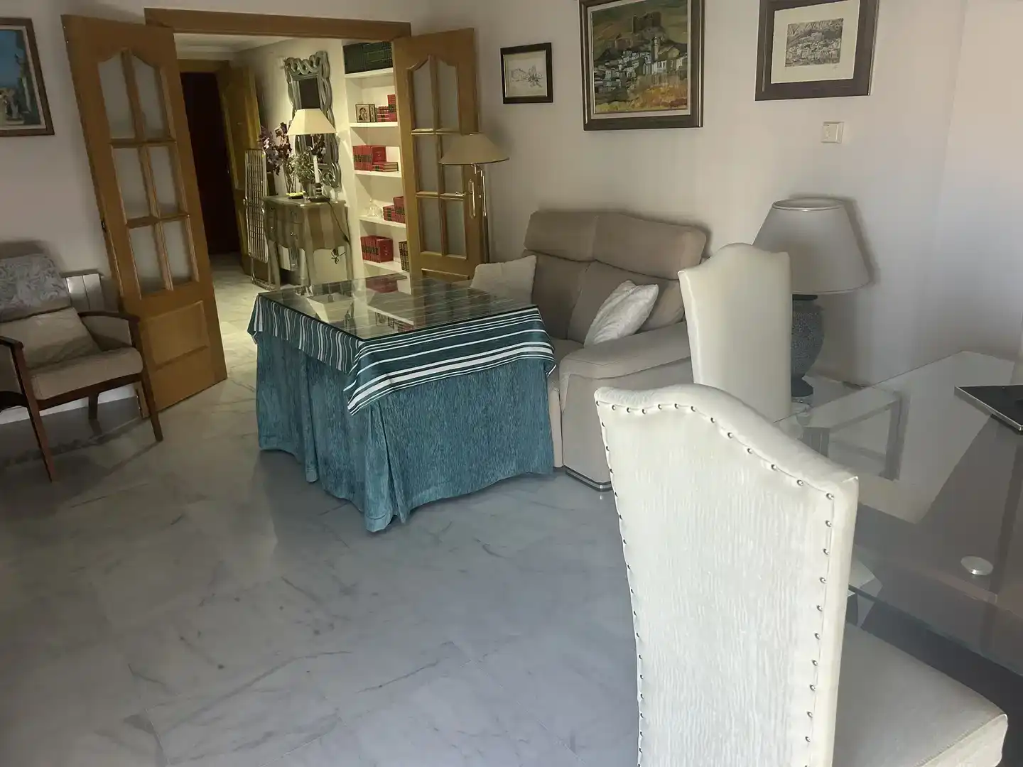 Sala d'estar de Pis en venda en Jaén amb Aire condicionat i Moblat