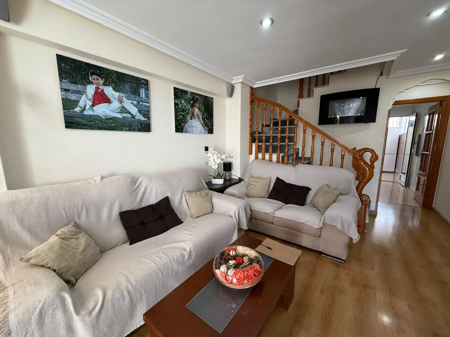 Sala d'estar de Casa o xalet en venda en Santa Pola amb Aire condicionat, Calefacció i Jardí privat