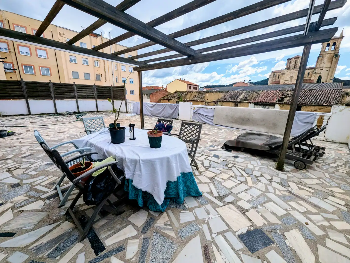 Terrace of Houses for sale in Villamuriel de Cerrato  with Heating, Furnished and Balcony