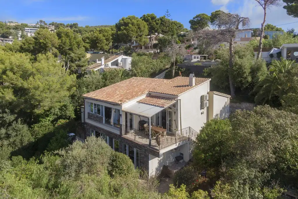 Vista exterior de Casa o chalet en venta en Calvià con Aire acondicionado, Jardín privado y Terraza