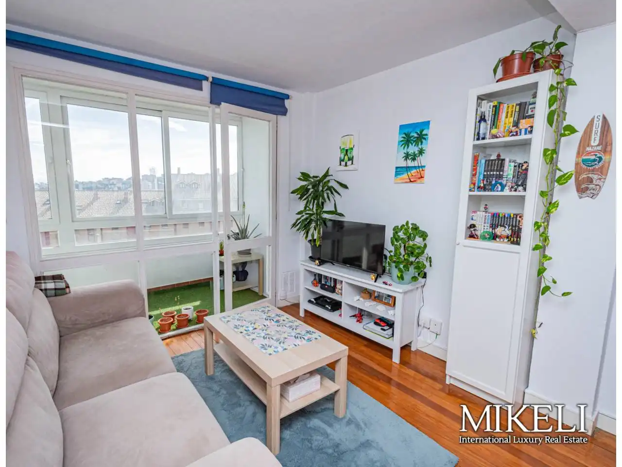 Wohnzimmer von Wohnung zum Verkauf in Santander mit Heizung, Parkett und Terrasse
