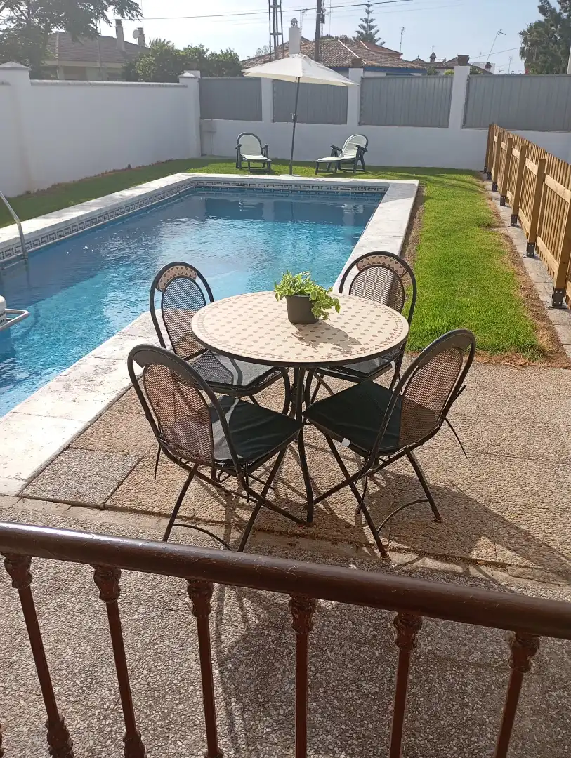 Terrace of Houses for rent in Sanlúcar de Barrameda  with Air Conditioner, Heating and Swimming Pool