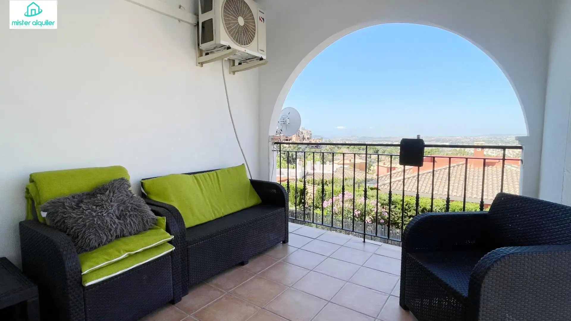 Terraza de Apartamento de alquiler en Mutxamel con Calefacción, Jardín privado y Terraza