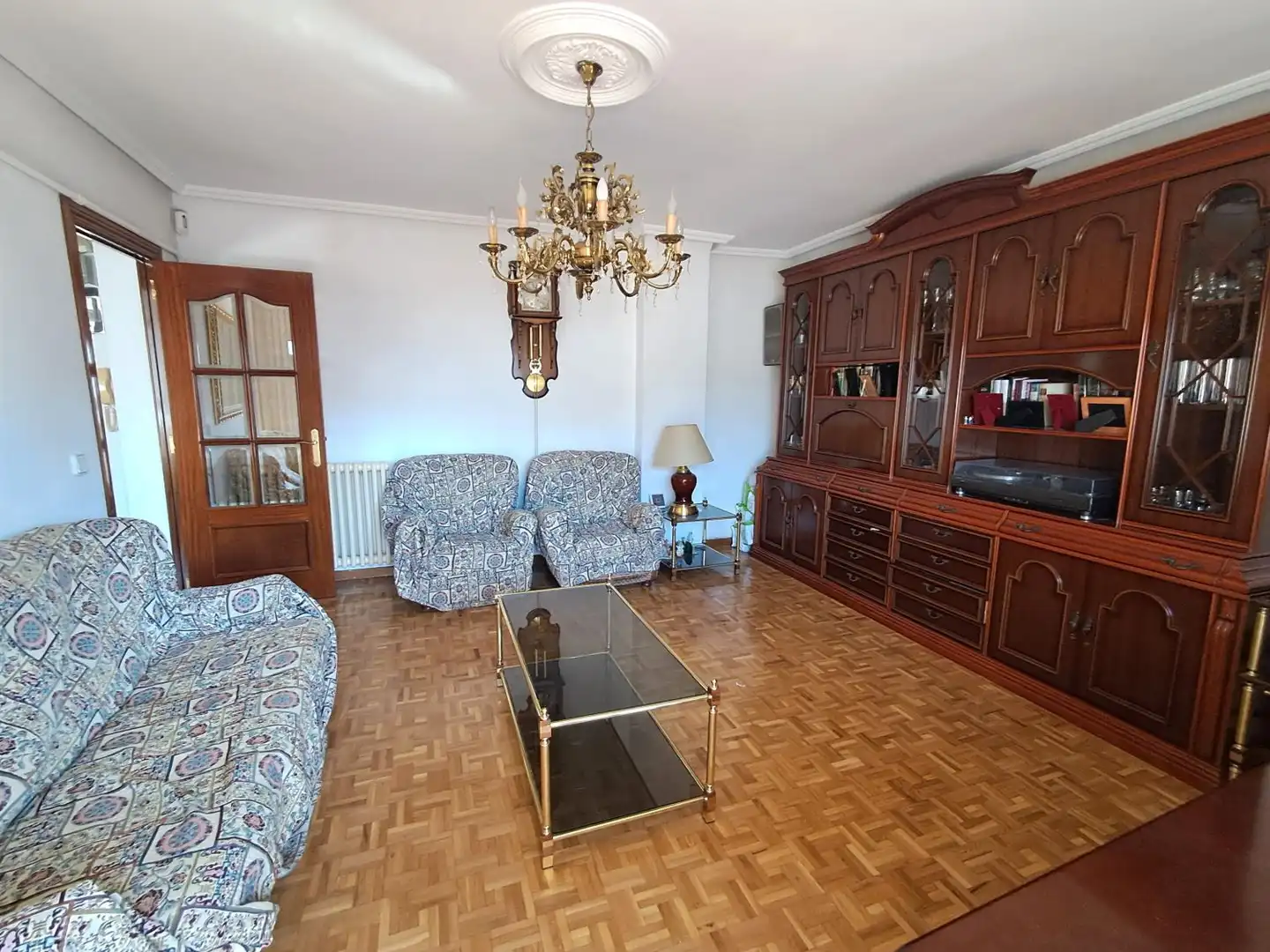 Sala de estar de Piso en venta en Valladolid con Calefacción, Parquet y Terraza