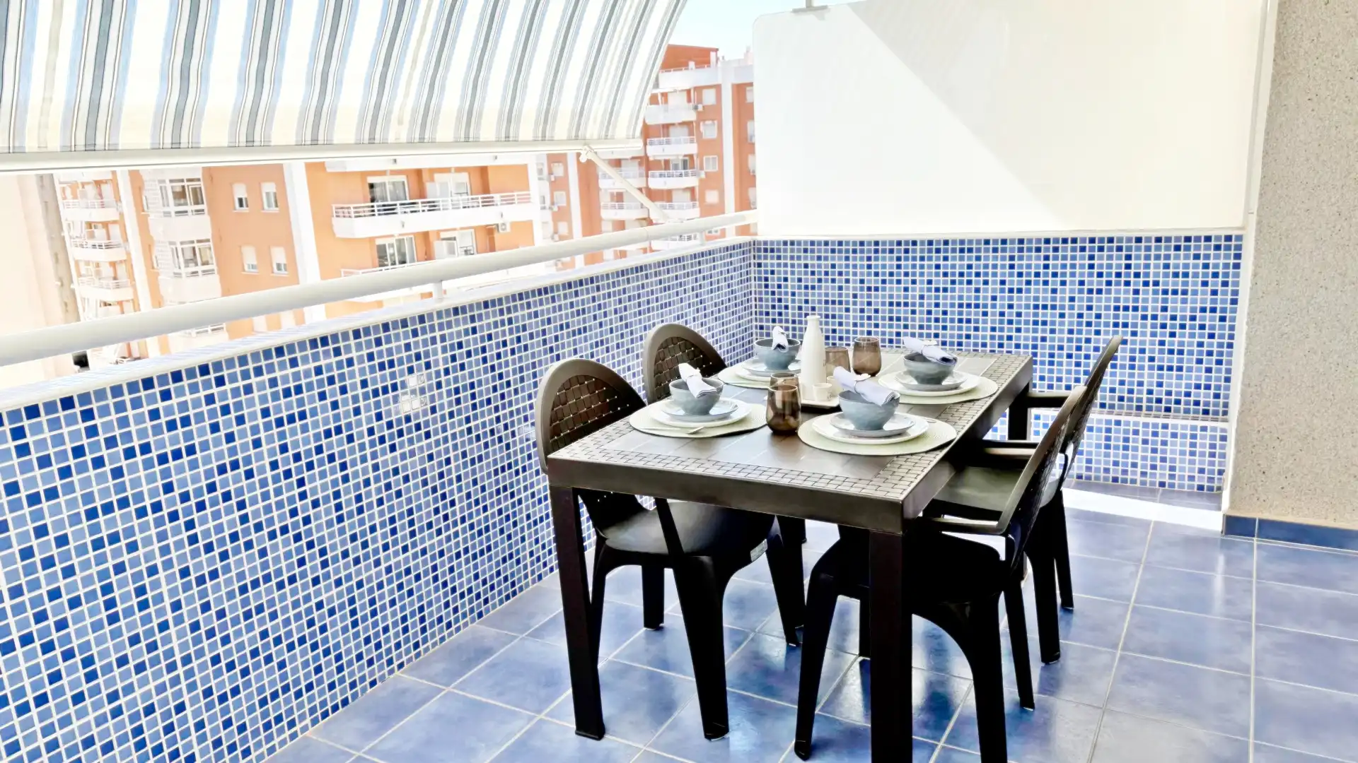 Terraza de Apartamento de alquiler en Gandia con Aire acondicionado, Calefacción y Terraza