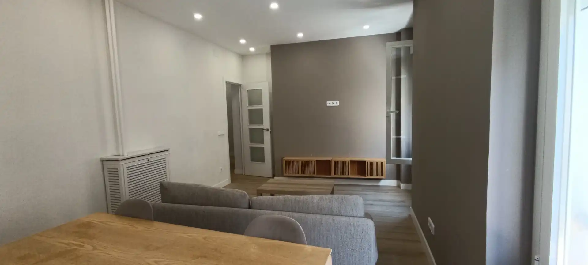 Sala de estar de Piso de alquiler en Madrid con Calefacción, Parquet y Amueblado