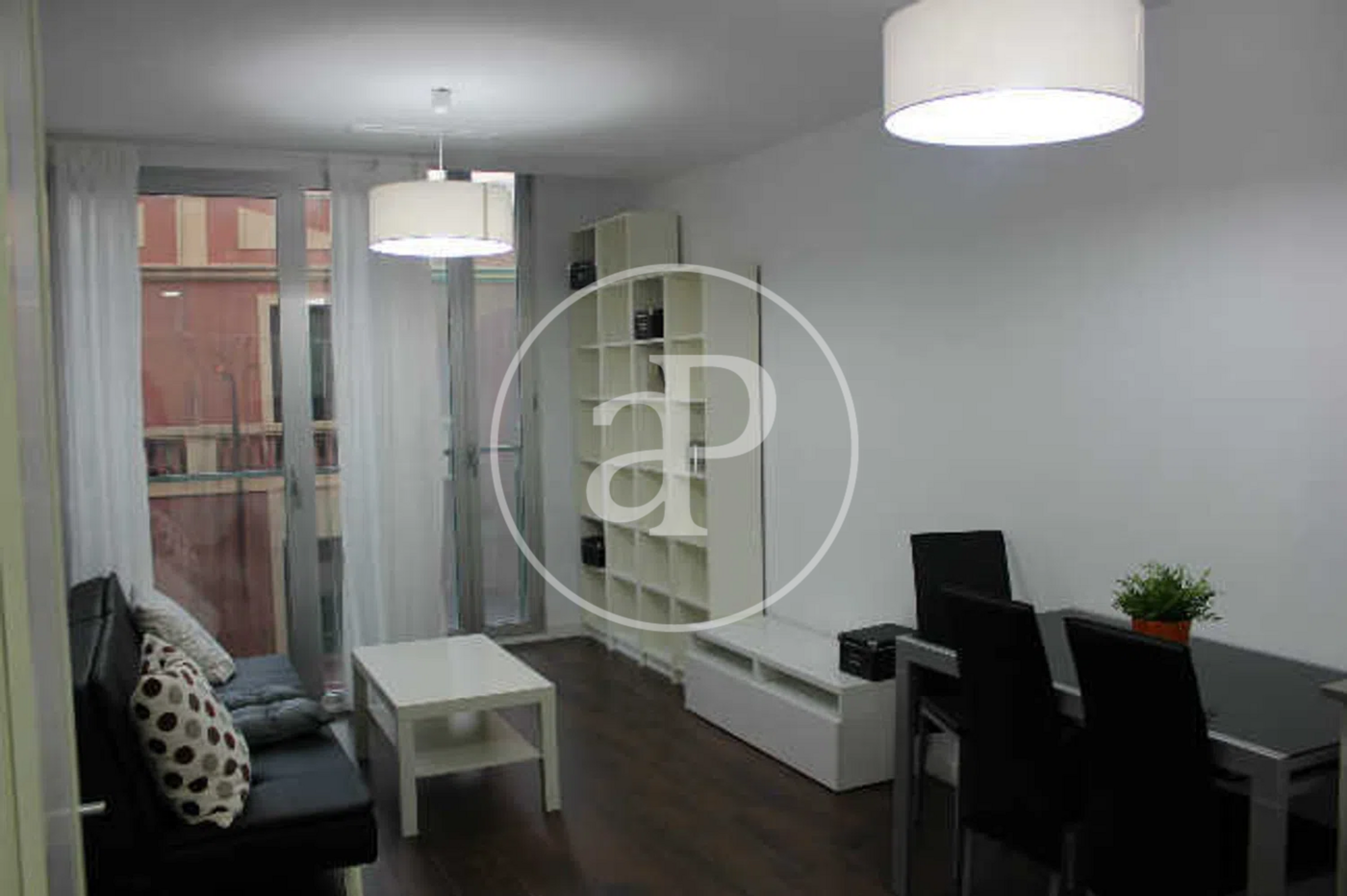 Living room of Flat for rent in  Valencia Capital  with Air Conditioner, Heating and Furnished