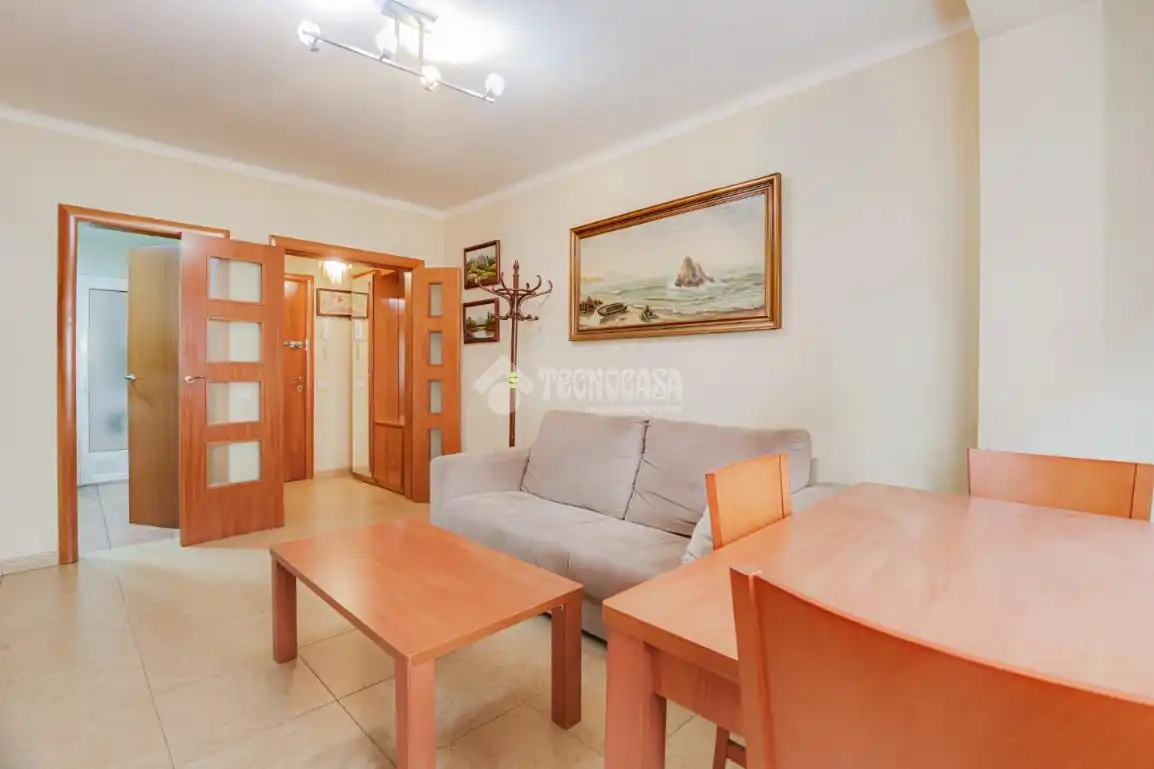 Sala de estar de Piso en venta en Mollet del Vallès con Amueblado y Balcón
