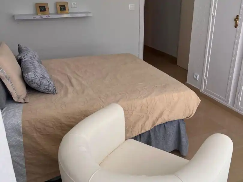 Schlafzimmer von Wohnung zur Miete in Manilva mit Terrasse, Möbliert und Waschmaschine