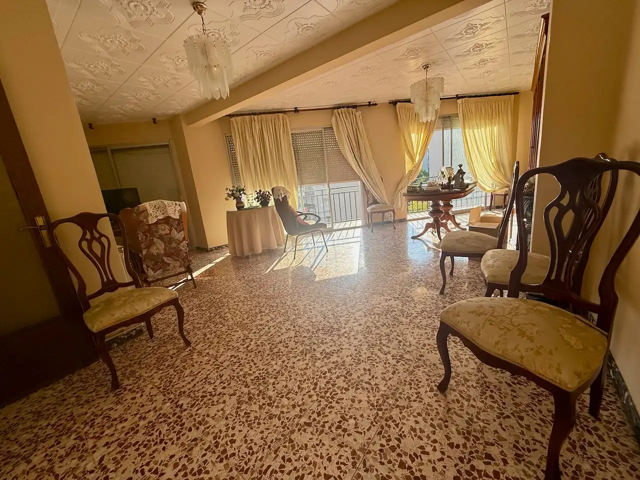 Living room of Attic for sale in Terrassa  with Heating, Terrace and Oven
