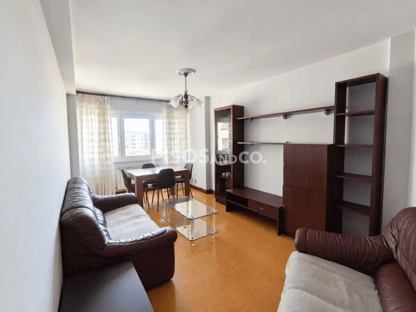 Wohnzimmer von Wohnung zur Miete in A Coruña Capital  mit Heizung und Möbliert
