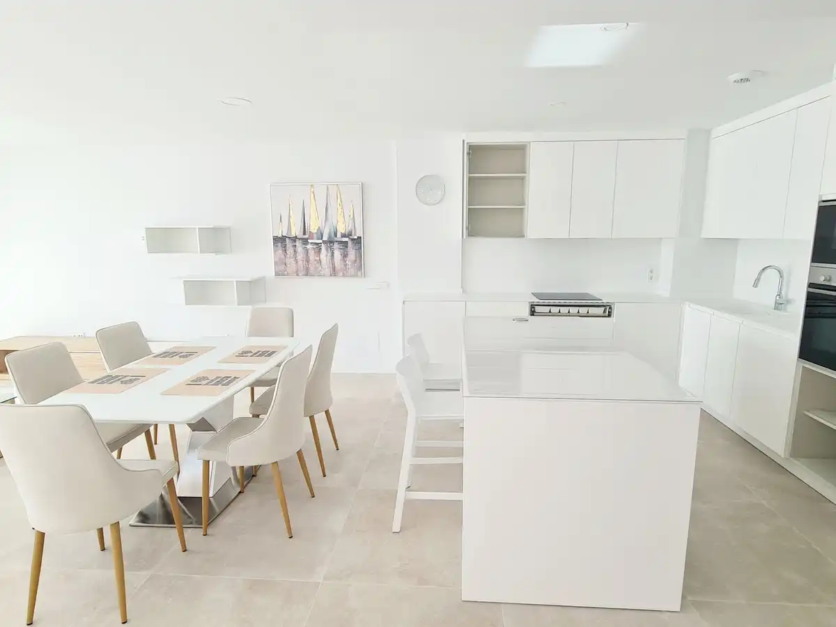 Kitchen of Detached homes for rent in Mijas  with Air Conditioner, Private garden and Swimming Pool