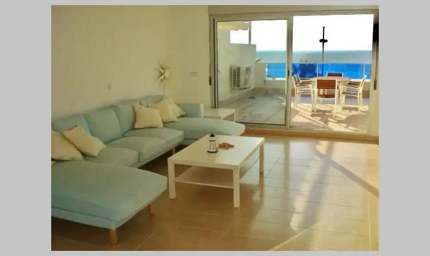 Sala de estar de Ático en venta en Carboneras con Aire acondicionado, Calefacción y Terraza