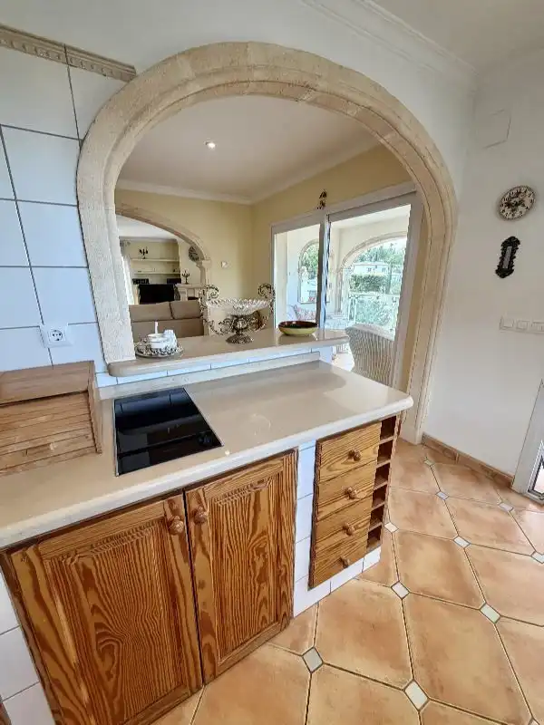 Cocina de Casa o chalet de alquiler en Jávea / Xàbia con Aire acondicionado, Calefacción y Jardín privado