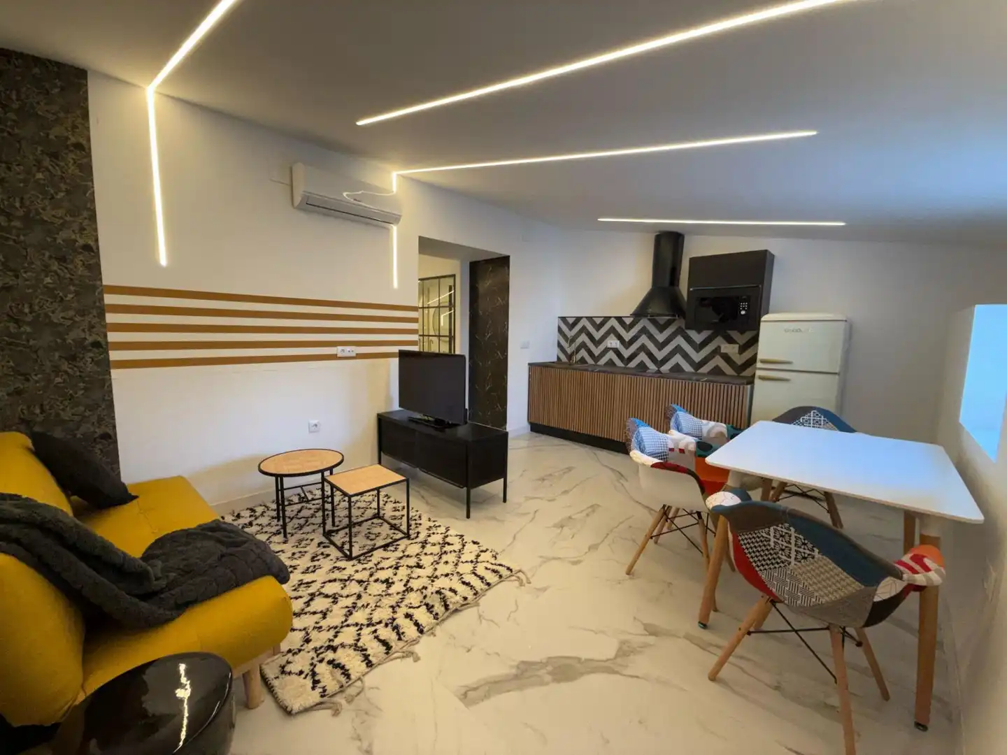 Sala de estar de Apartamento de alquiler en Mérida con Aire acondicionado, Terraza y Amueblado