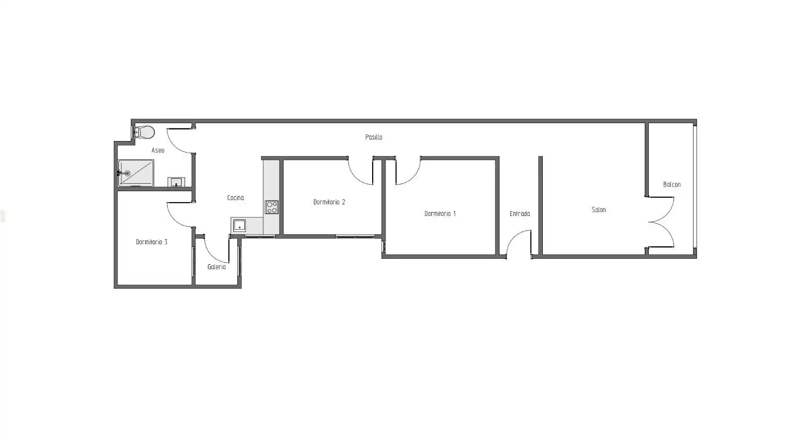Apartament en venda en Alicante / Alacant amb Aire condicionat i Balcó
