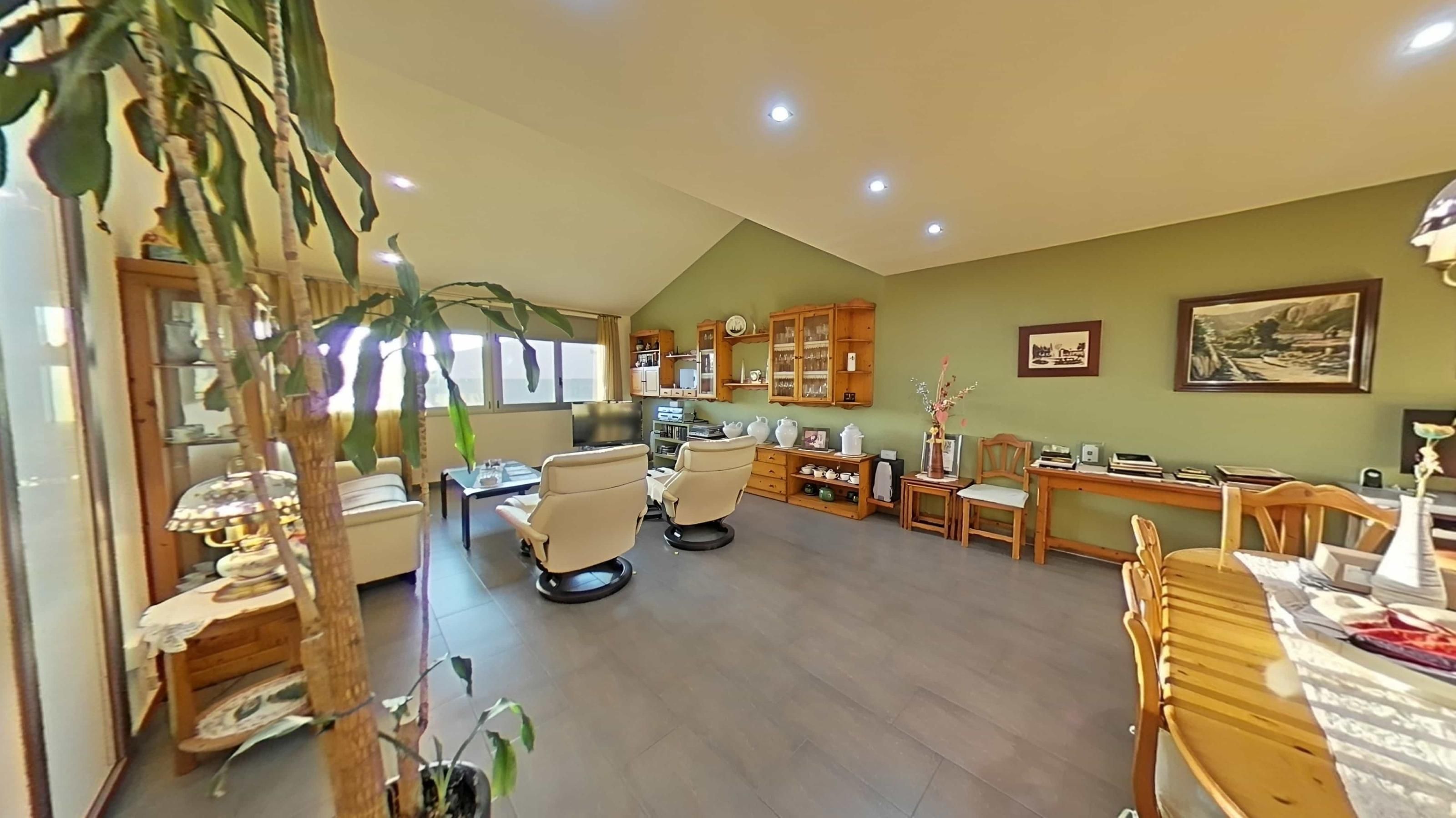 Living room of Single-family semi-detached for sale in Sant Cugat Sesgarrigues  with Air Conditioner, Heating and Private garden