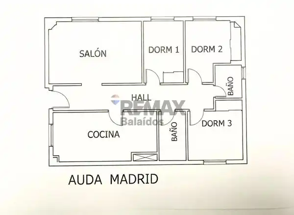 Piso en venta en Avenida de Madrid, Salgueira - O Castaño