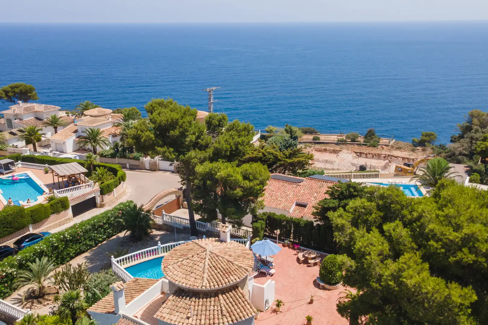 Vista exterior de Casa o chalet en venta en Jávea / Xàbia con Jardín privado, Terraza y Piscina
