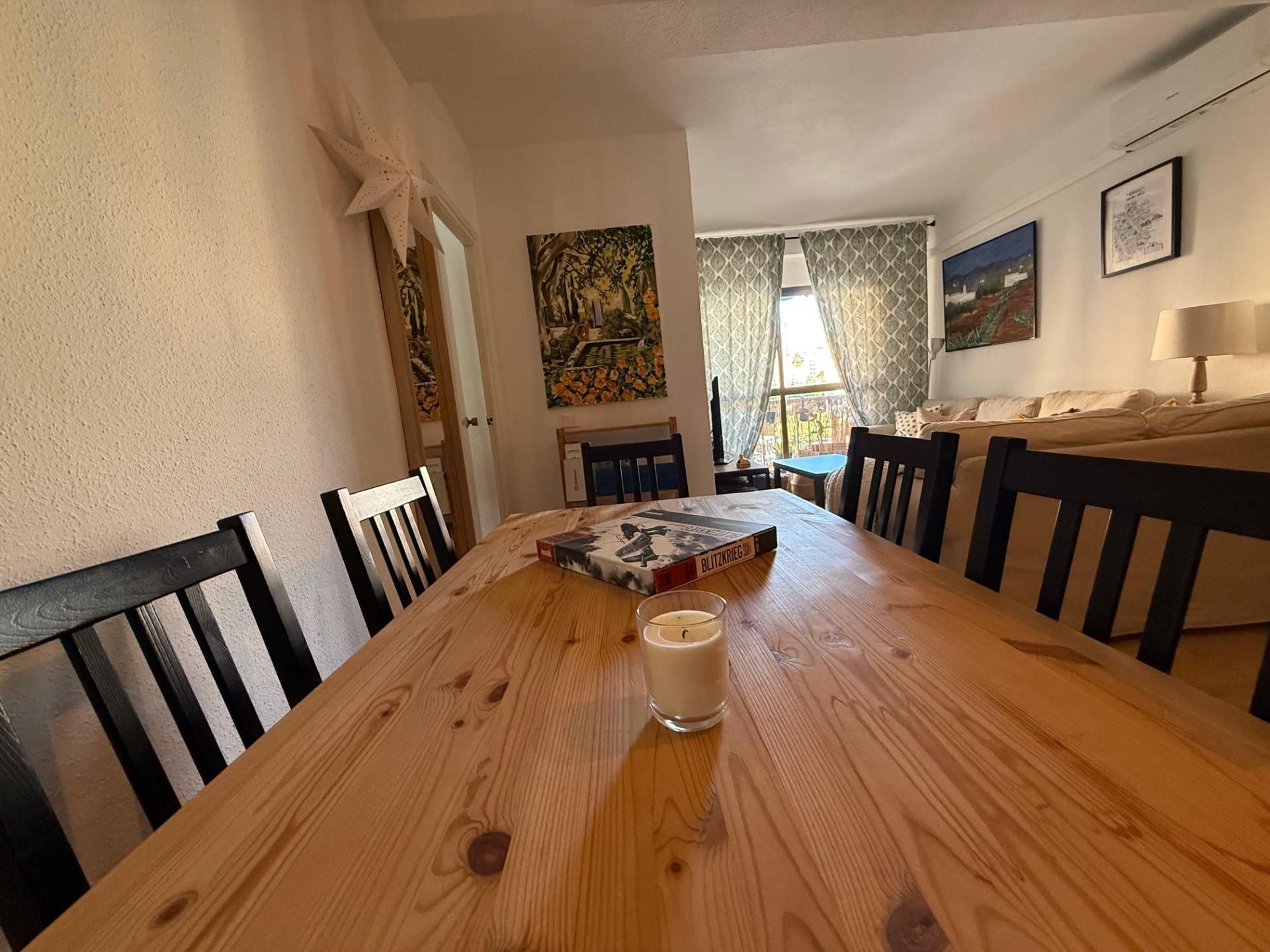 Dining room of Flat for sale in Marbella  with Air Conditioner, Terrace and Furnished