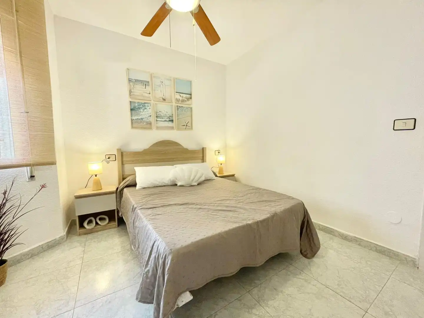 Schlafzimmer von Wohnungen zur Miete in San Pedro del Pinatar mit Klimaanlage, Heizung und Möbliert