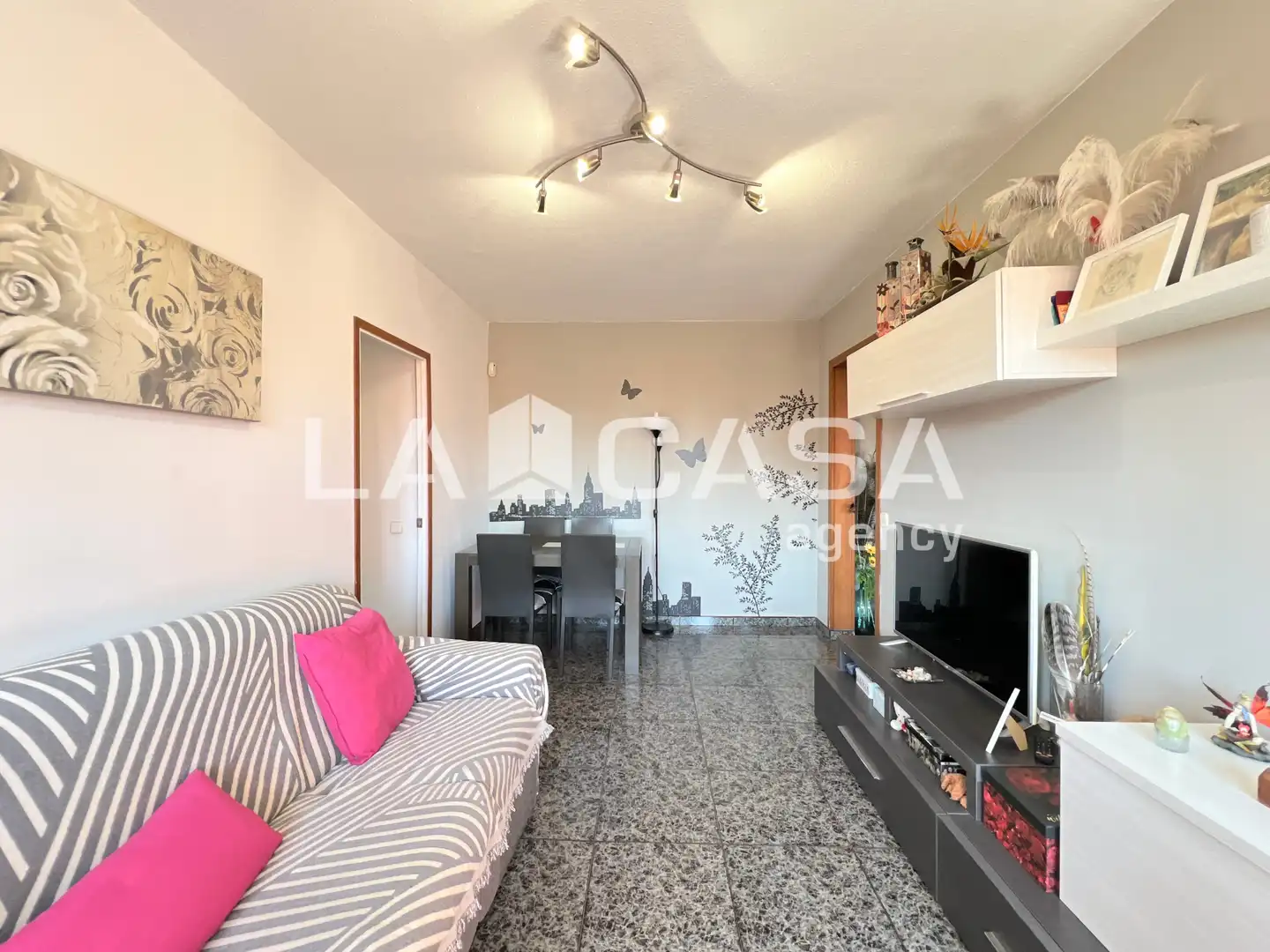 Sala d'estar de Pis en venda en Badalona amb Balcó