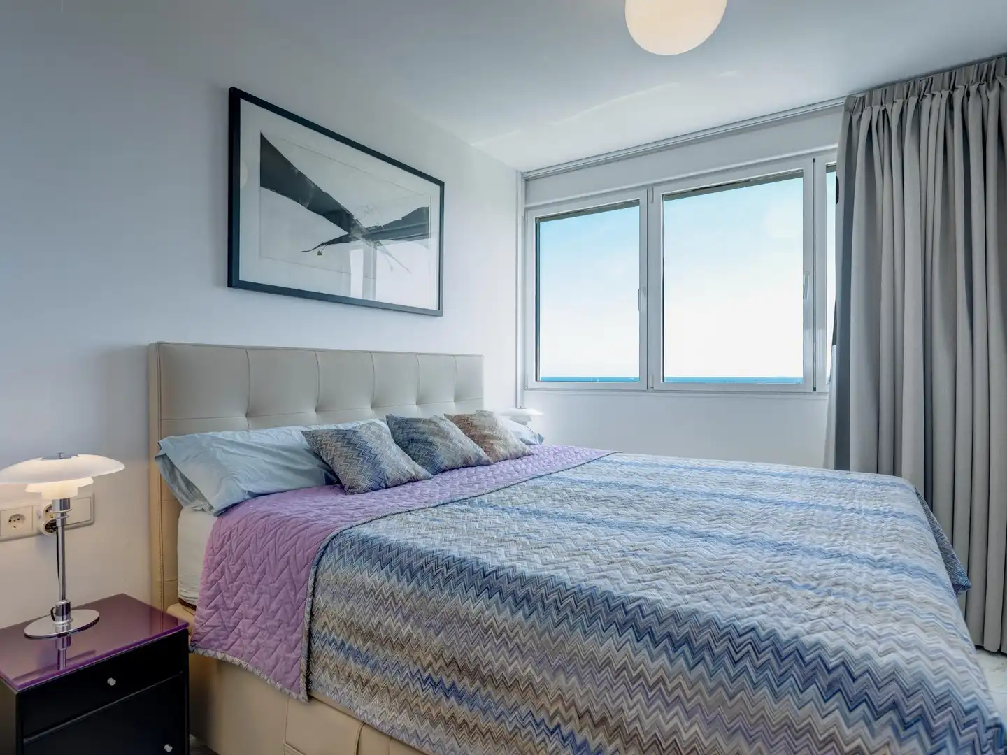 Schlafzimmer von Wohnung zum Verkauf in Barcelona mit Klimaanlage, Heizung und Balkon