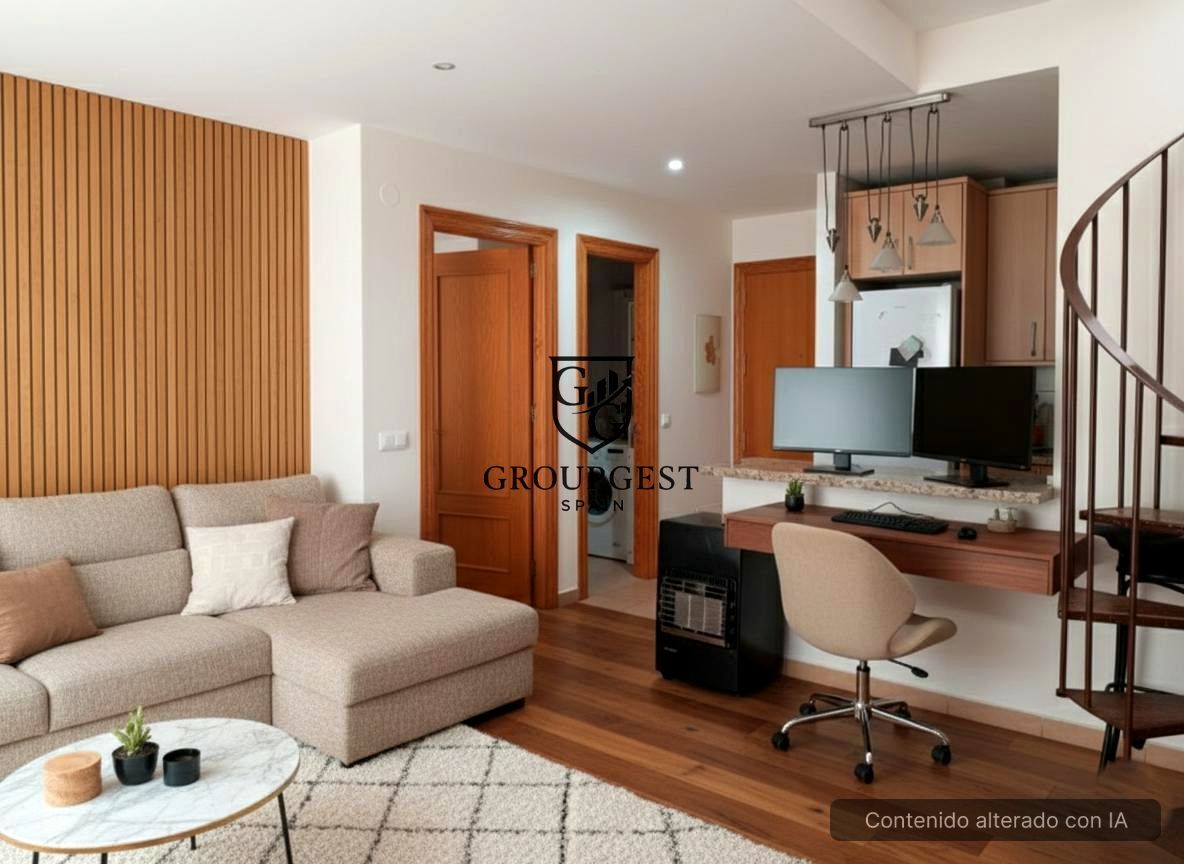 Living room of Duplex for sale in Málaga Capital  with Air Conditioner, Terrace and Furnished