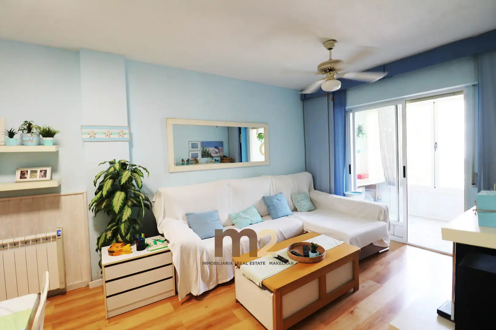 Sala de estar de Apartamento en venta en Guardamar del Segura con Aire acondicionado, Terraza y Amueblado