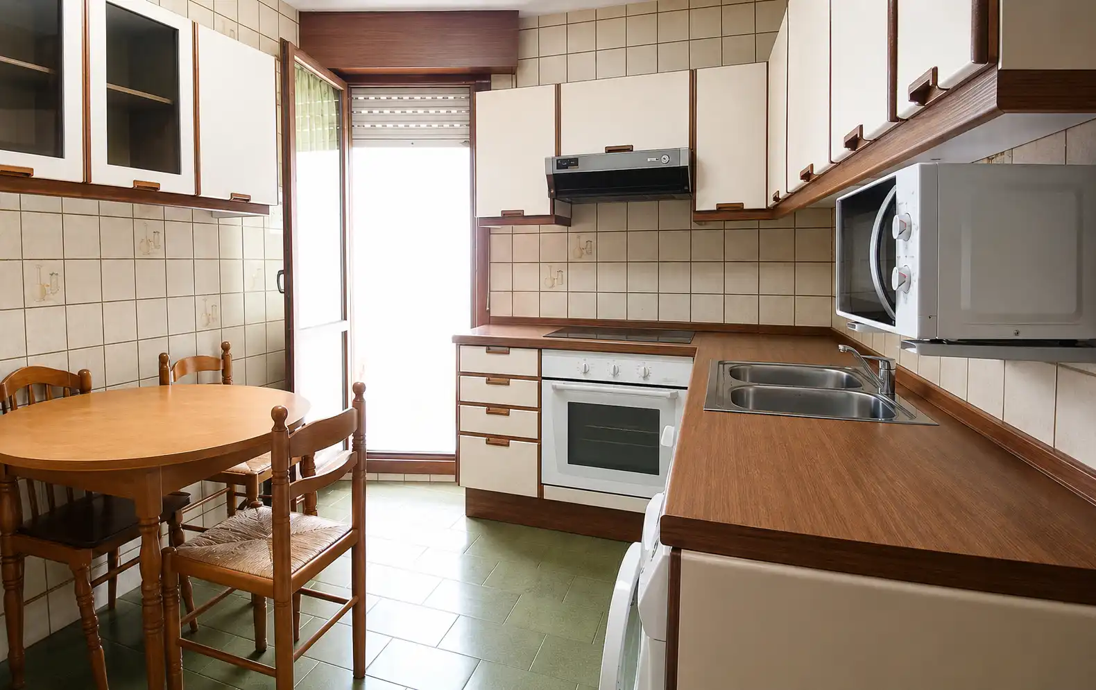 Cocina de Piso en venta en Santurtzi  con Calefacción, Terraza y Amueblado