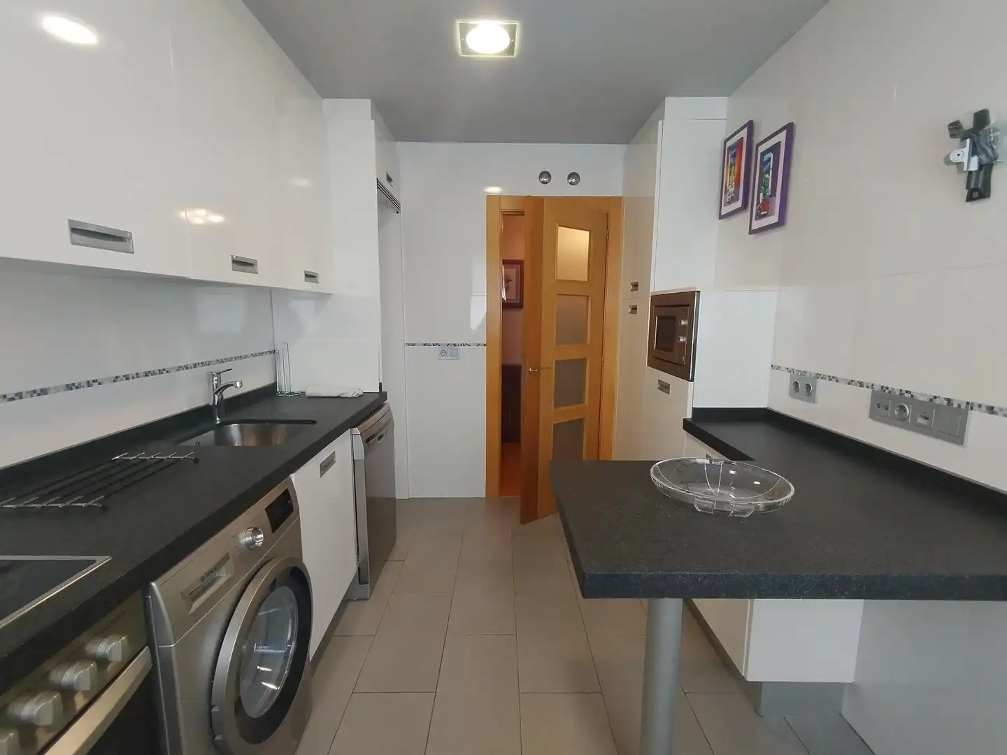 Cocina de Piso de alquiler en Valladolid con Calefacción, Parquet y Amueblado