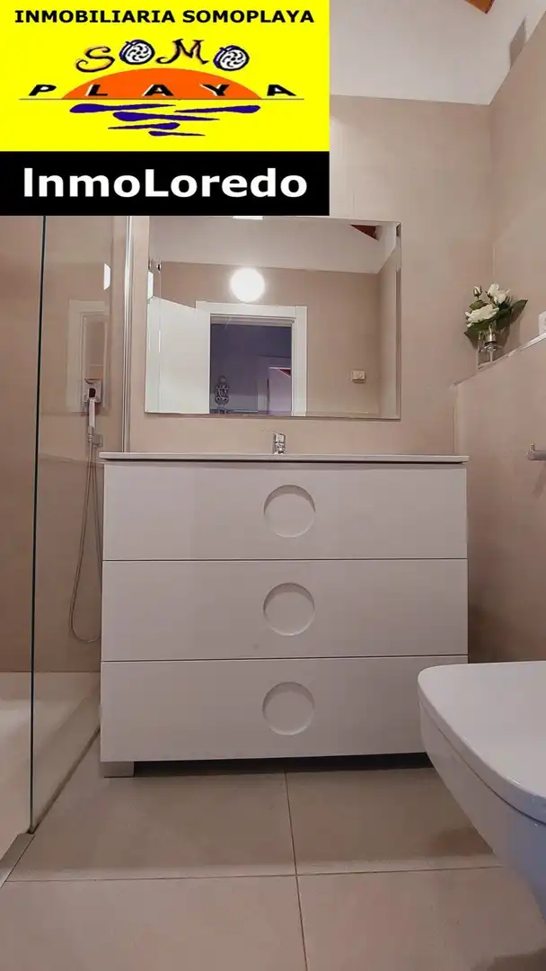 Badezimmer von Haus oder Chalet zum Verkauf in Ribamontán al Mar mit Heizung, Terrasse und Gemeinschaftspool