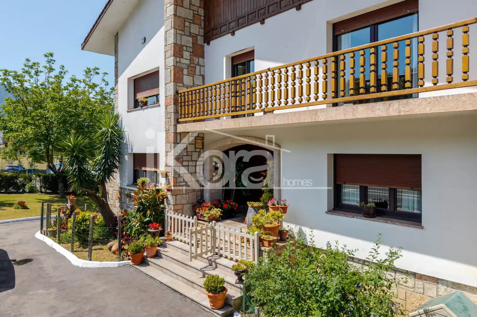 Vista exterior de Casa o chalet en venta en Usurbil con Jardín privado, Parquet y Terraza