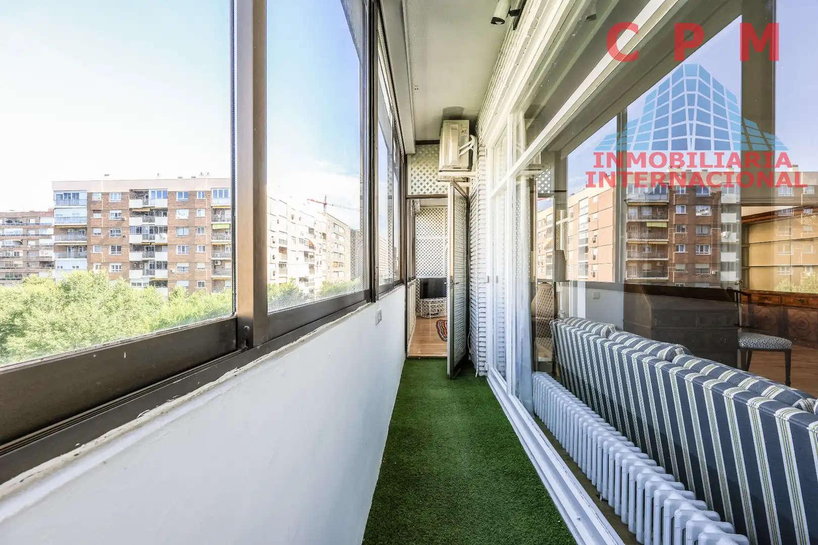 Terraza de Piso de alquiler en Madrid con Aire acondicionado, Calefacción y Parquet
