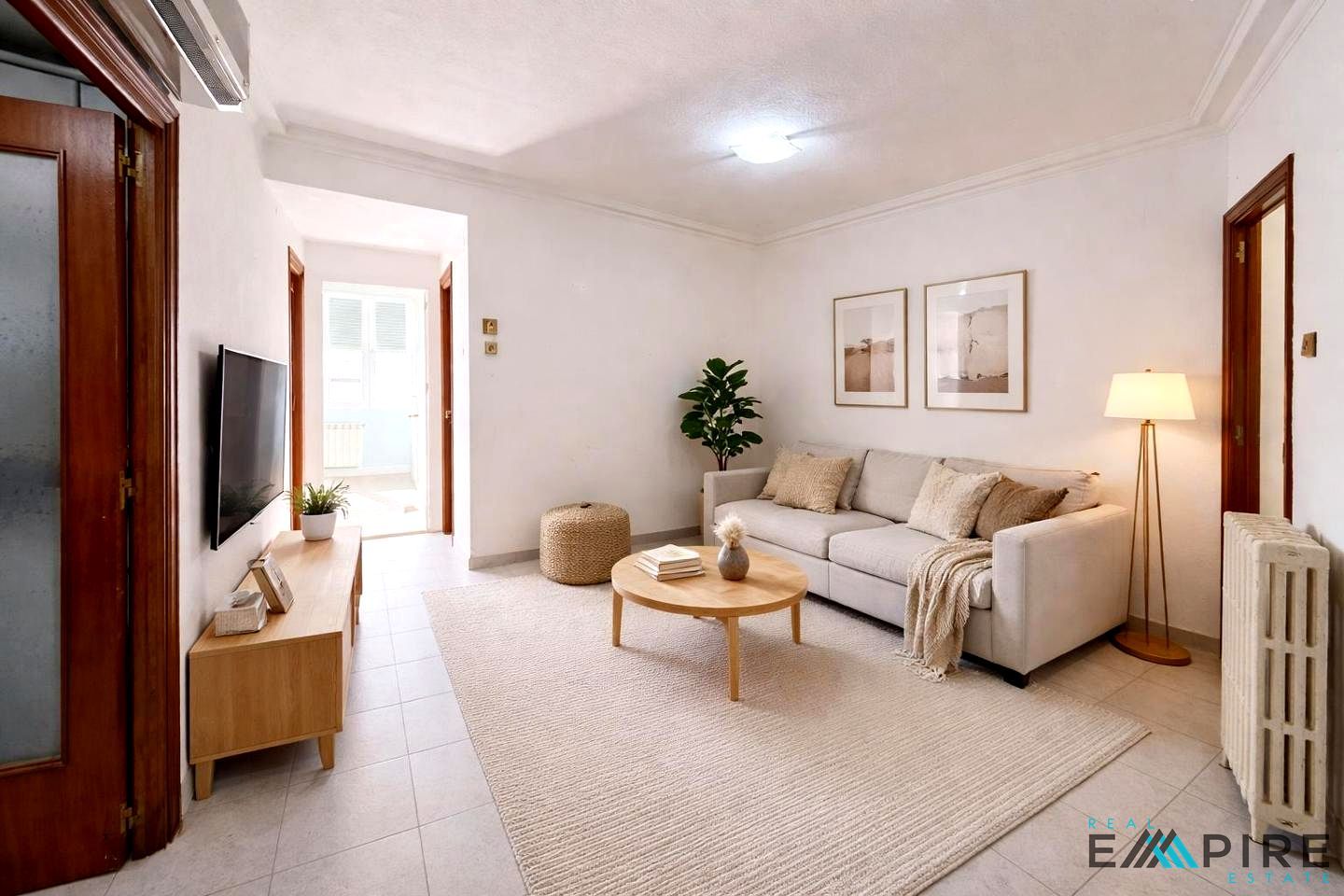 Living room of Flat for sale in  Madrid Capital  with Air Conditioner, Heating and Terrace
