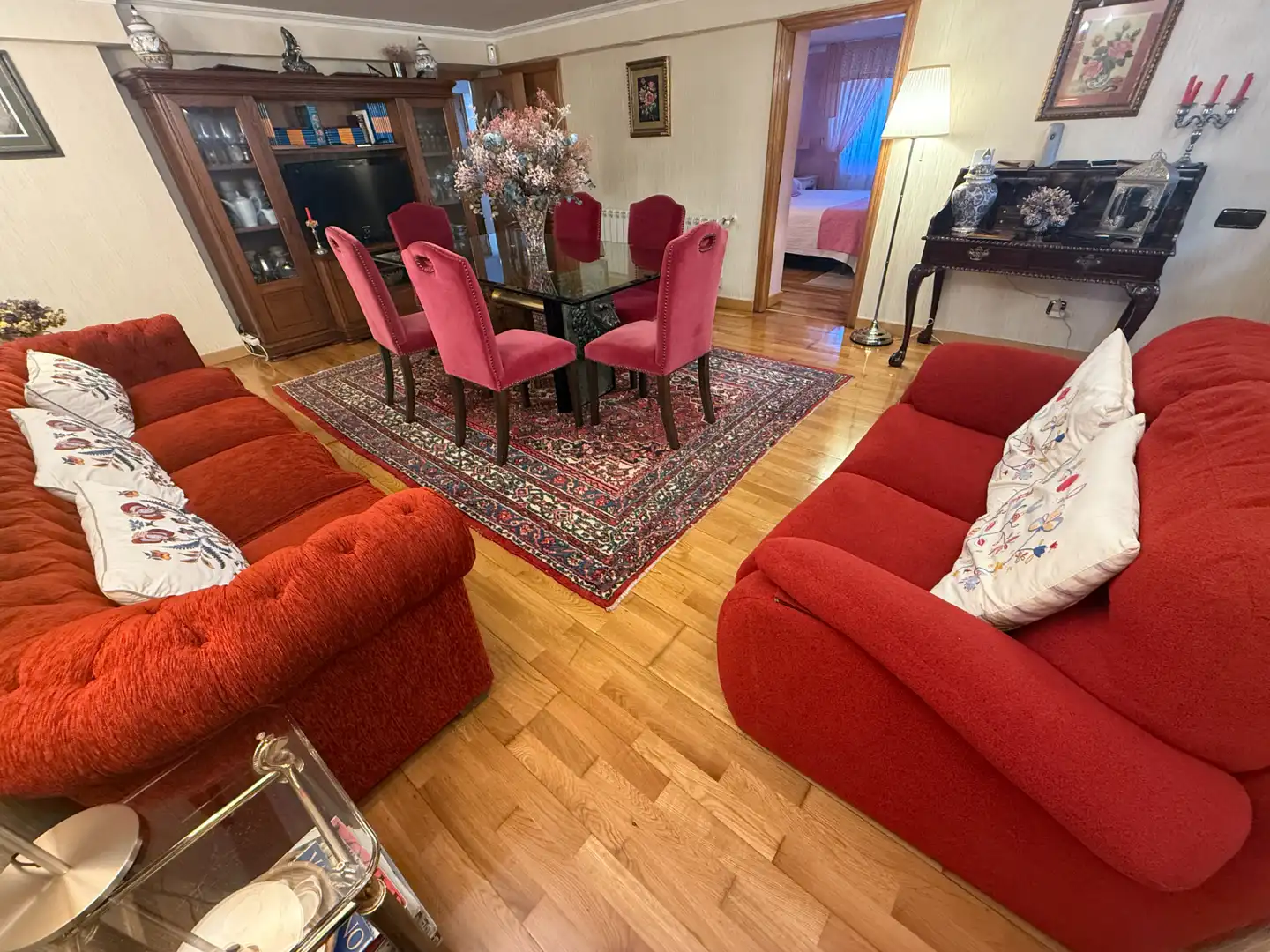 Sala de estar de Casa o chalet en venta en Castrillón con Calefacción, Jardín privado y Piscina
