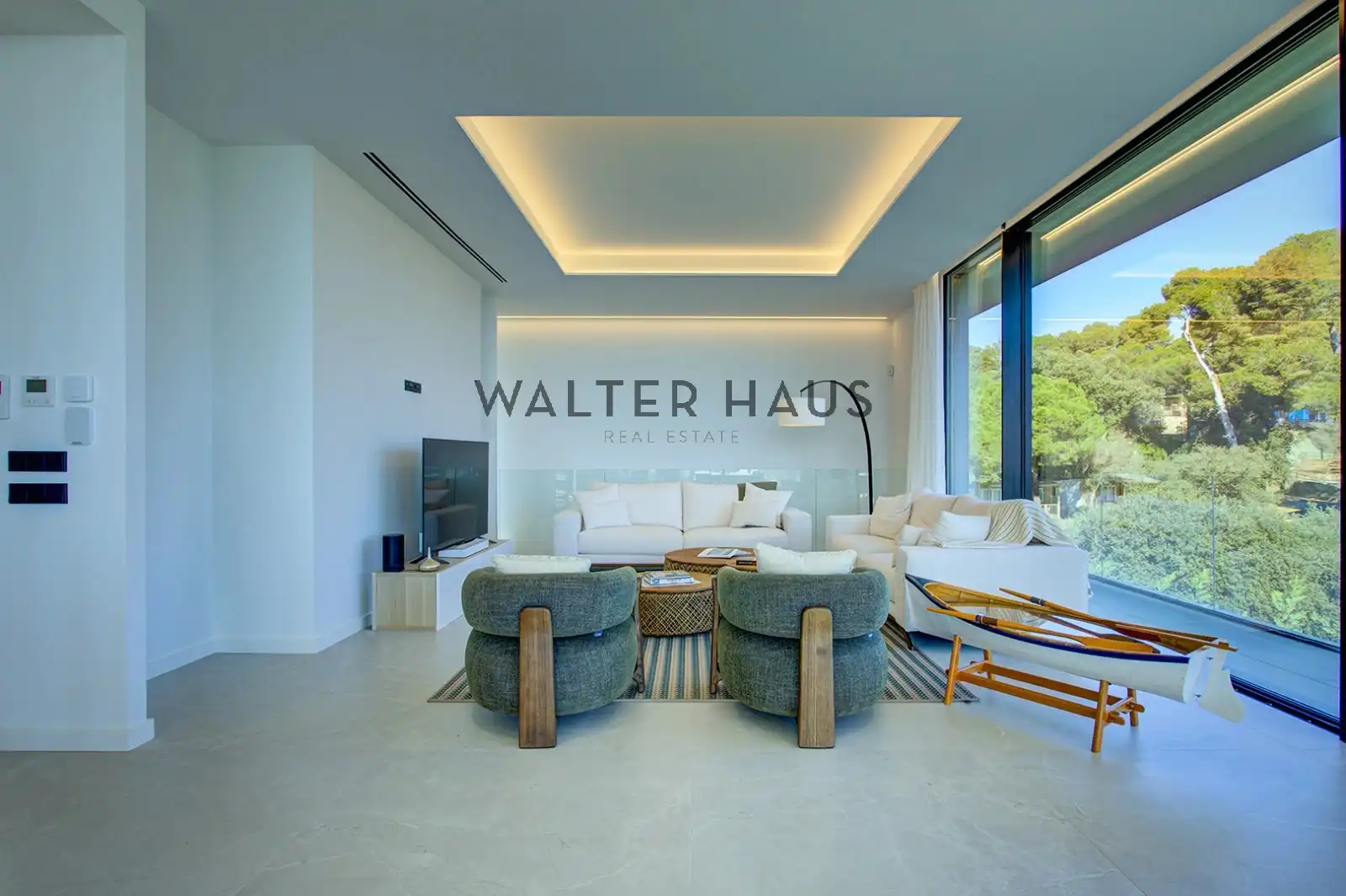 Living room of Houses for rent in Calonge i Sant Antoni  with Air Conditioner, Heating and Private garden