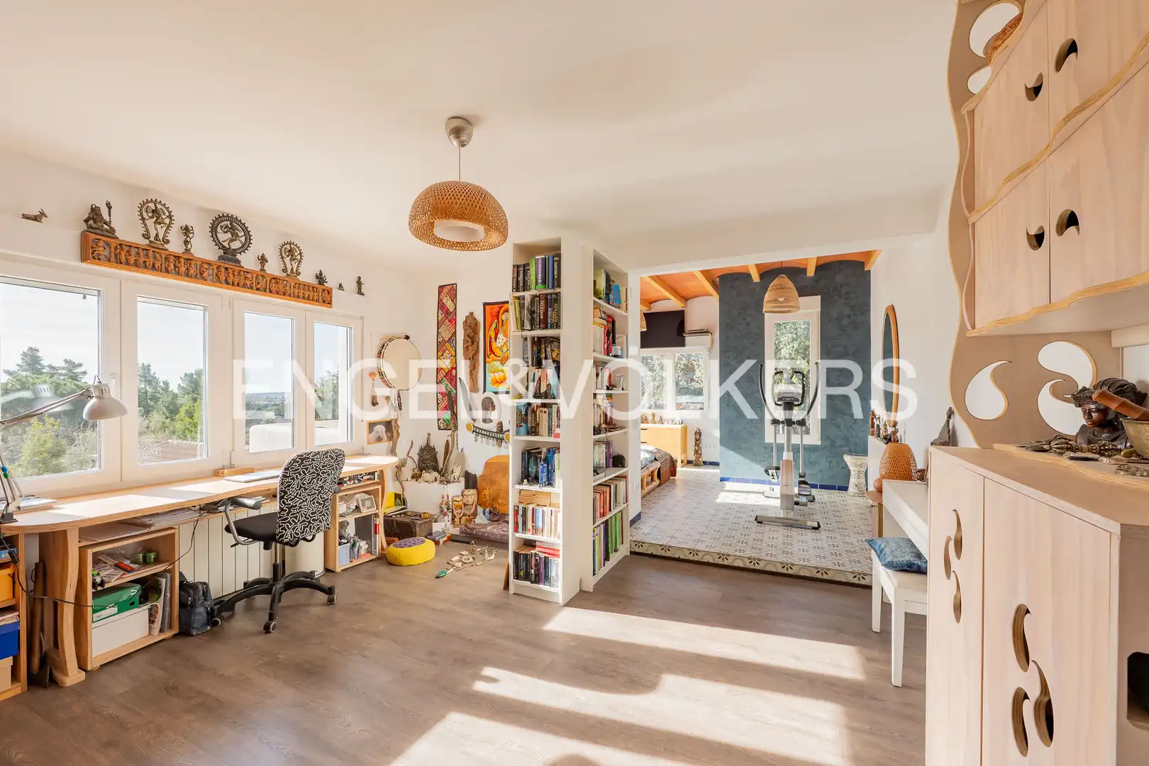 Living room of Houses for sale in Galapagar  with Heating, Private garden and Parquet flooring