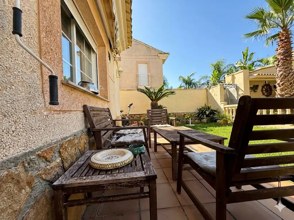 Terraza de Casa o chalet en venta en L'Eliana con Aire acondicionado, Jardín privado y Piscina