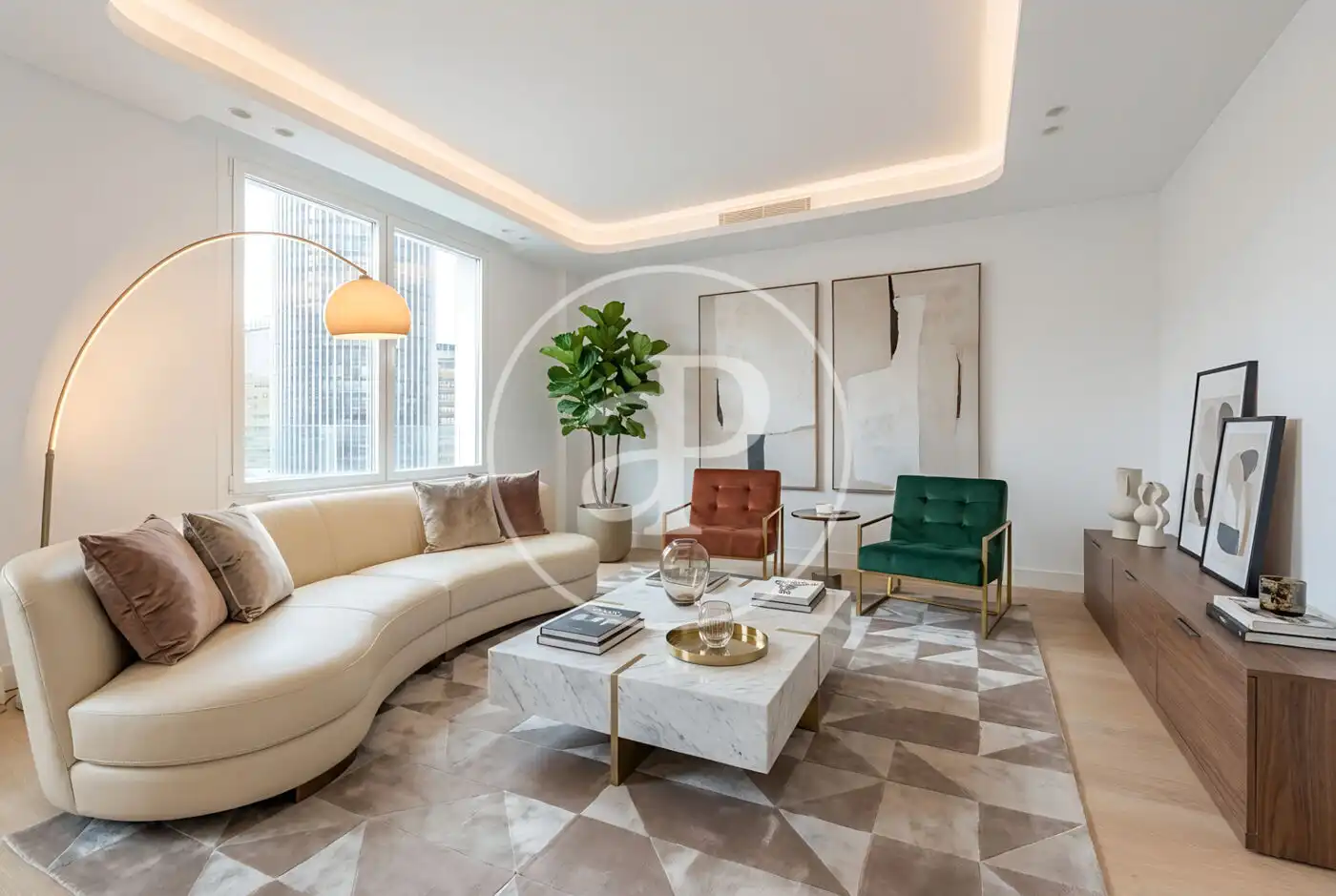 Sala d'estar de Pis en venda en  Madrid Capital amb Aire condicionat, Calefacció i Terrassa