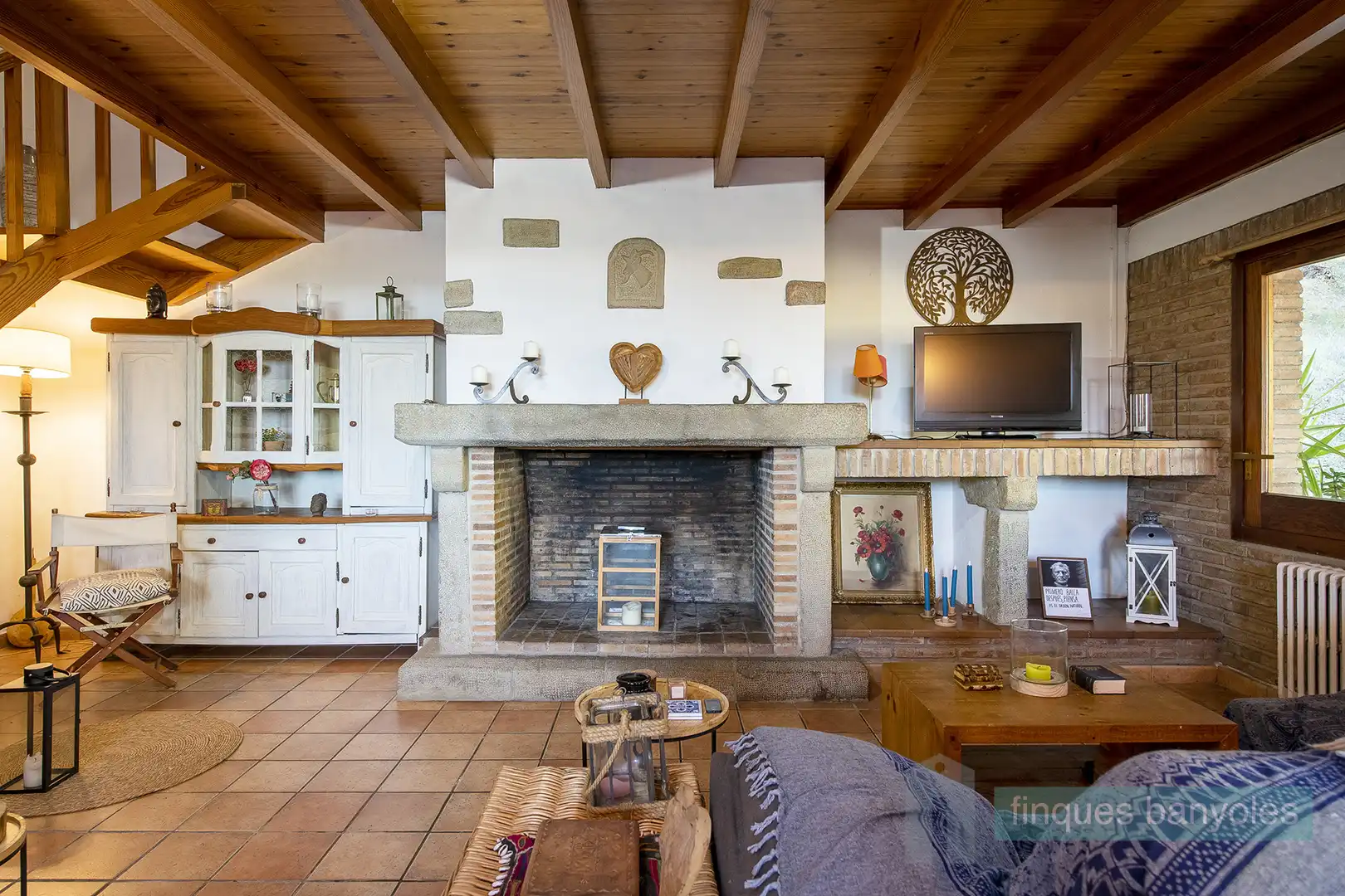 Living room of Country homes for sale in Porqueres  with Heating, Private garden and Terrace